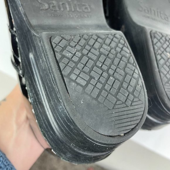 Sanita Woman's EU 42 US 11Black Patent Leather Professional Clog‎ Comfortable - Picture 10 of 10